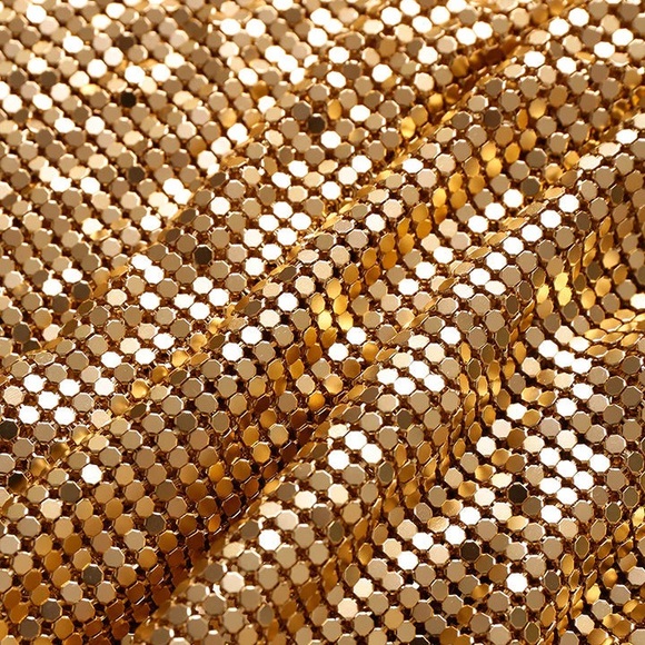 Micas Gold Sequin Women's Top M mc6-14 - Picture 4 of 5